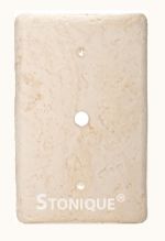 Stonique® TV/Cable Switch Plate Cover in Cameo